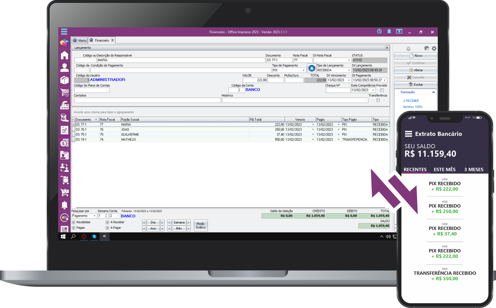 conciliação bancária